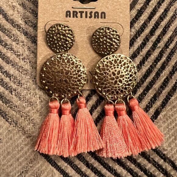 Artisan Tassel Earrings - Picture 2 of 3